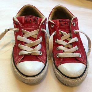 Red Boys Converse Size 2